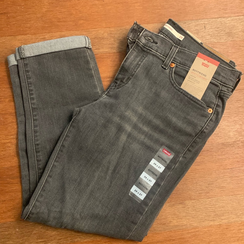 Levi's Women's Gray Boyfriend Jeans